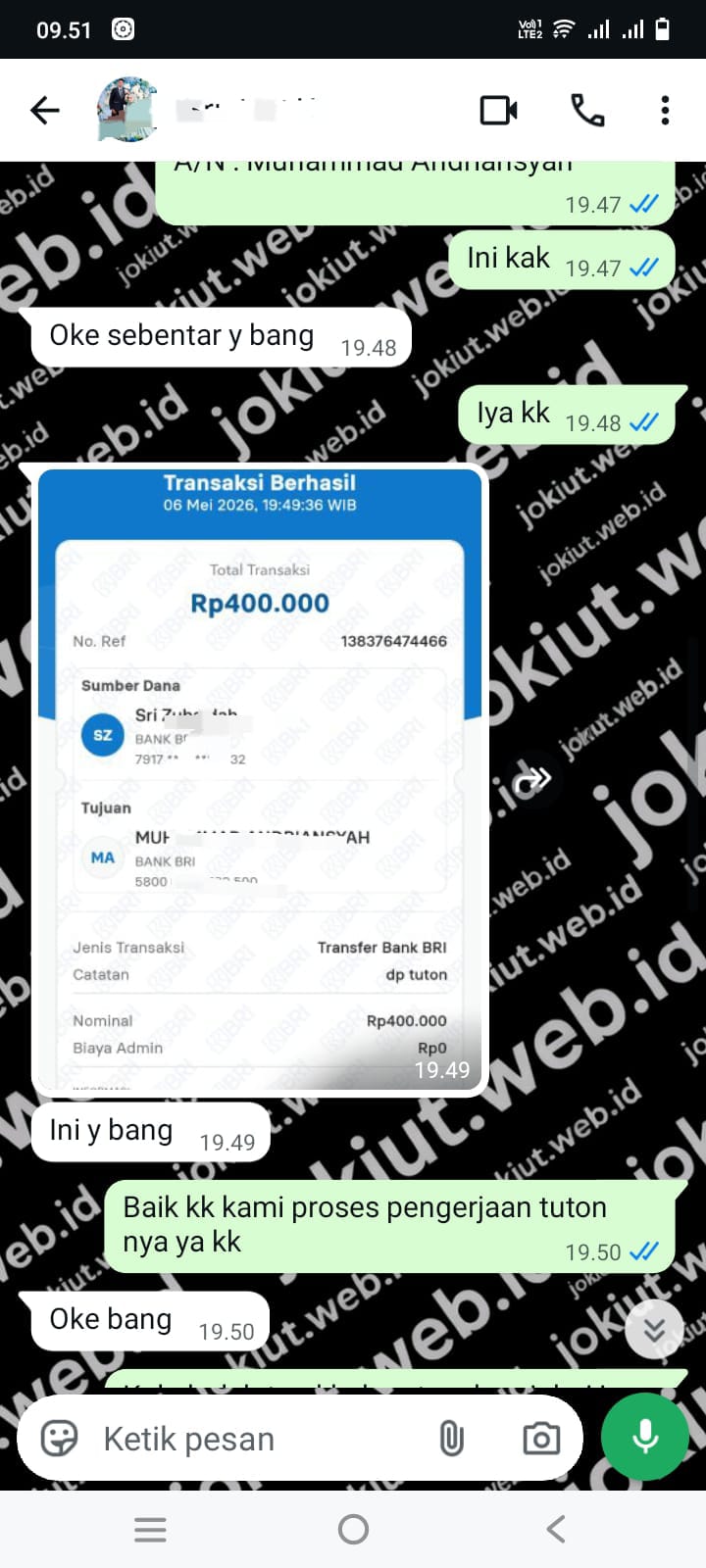 Chat pelanggan 10
