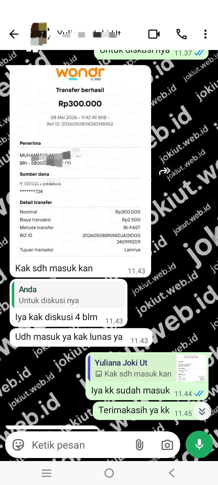 Chat pelanggan 22