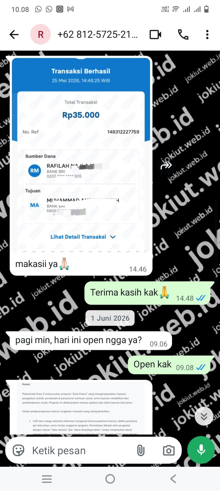 Chat pelanggan 50